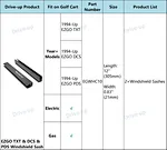 EZGO golf cart windshield clips